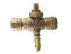 NO-LEAD CB COMPRESSION X CB COMPRESSION FULL PORT BALL VALVE CURBSTOP with WASTE DRAIN